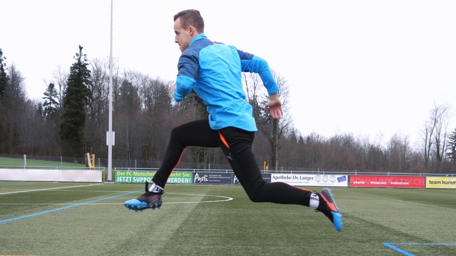 Explosives Beintraining zu Hause