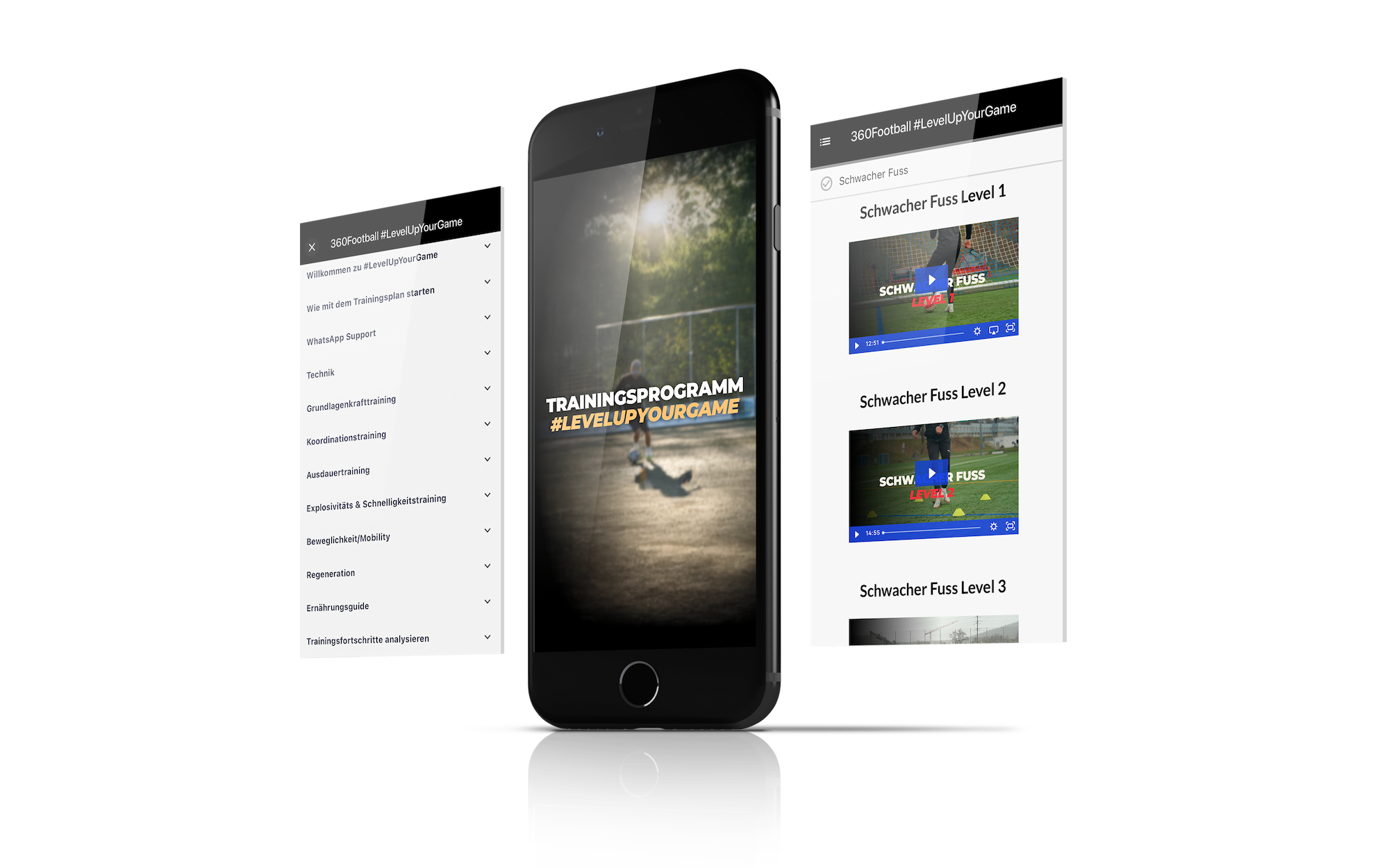 Trainingsplan für Fussballer von 360Football Mock Up