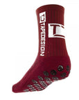 360Football Bordeaux-Rot Tapedesign Socken