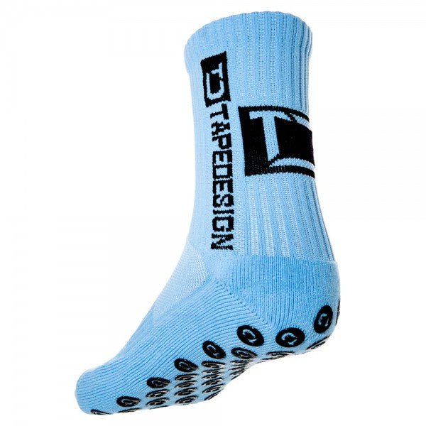 Hellblaue Tapedesign Socken