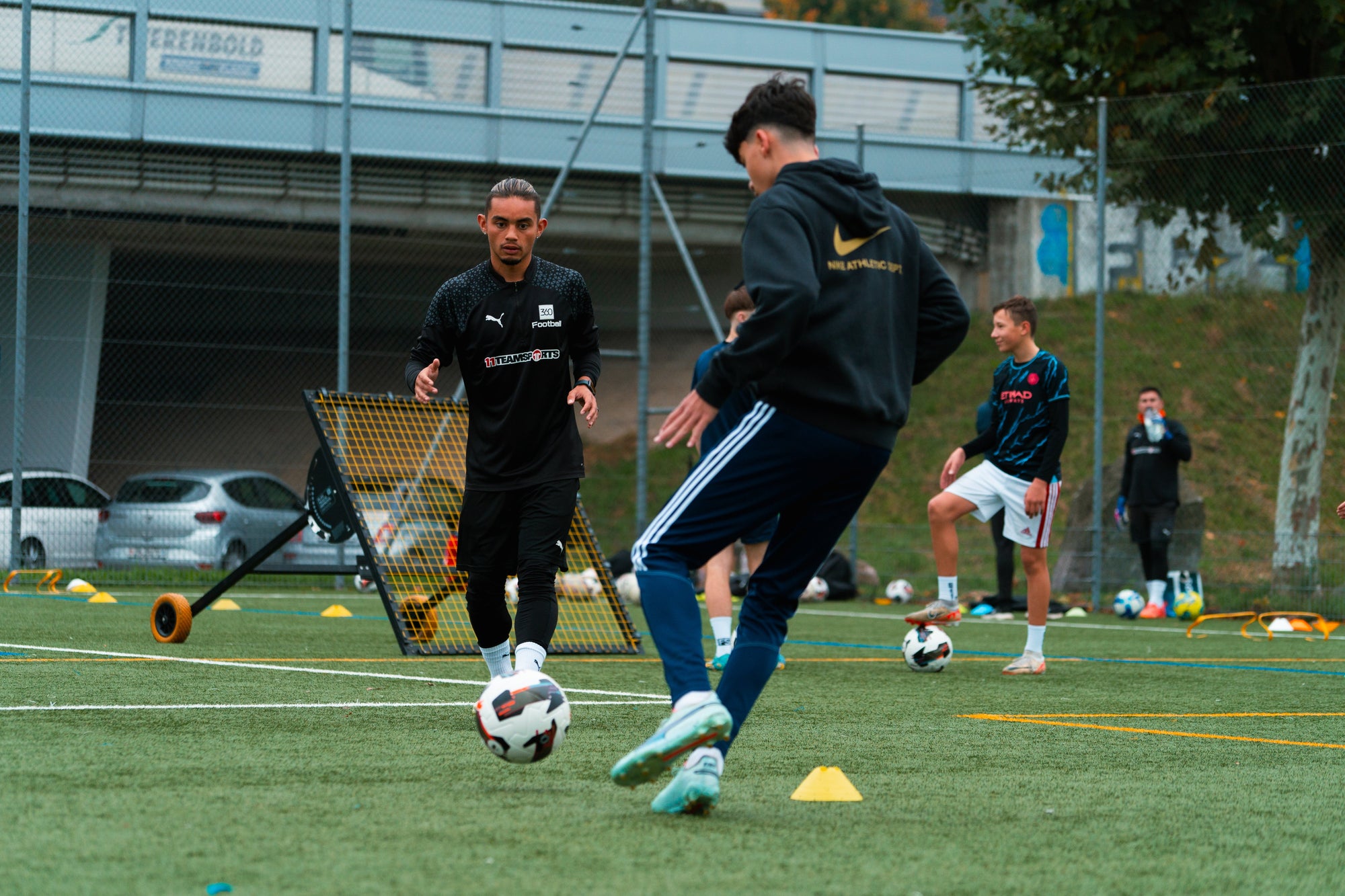 Fussball training zu zweit