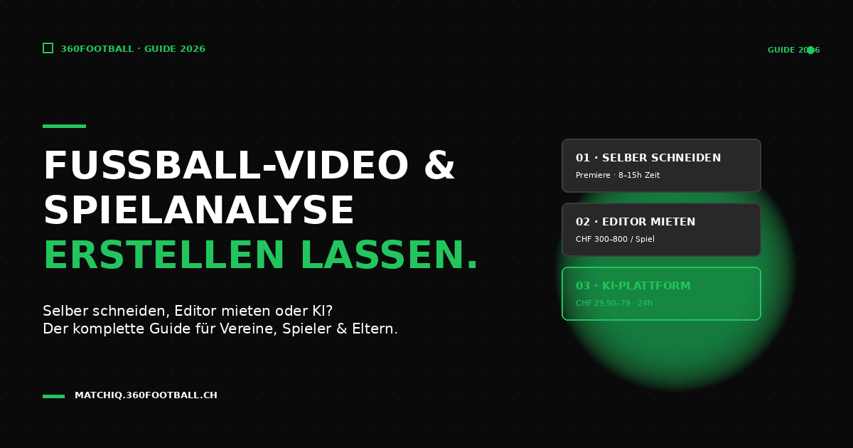Fussball videoanalyse Guide 2026