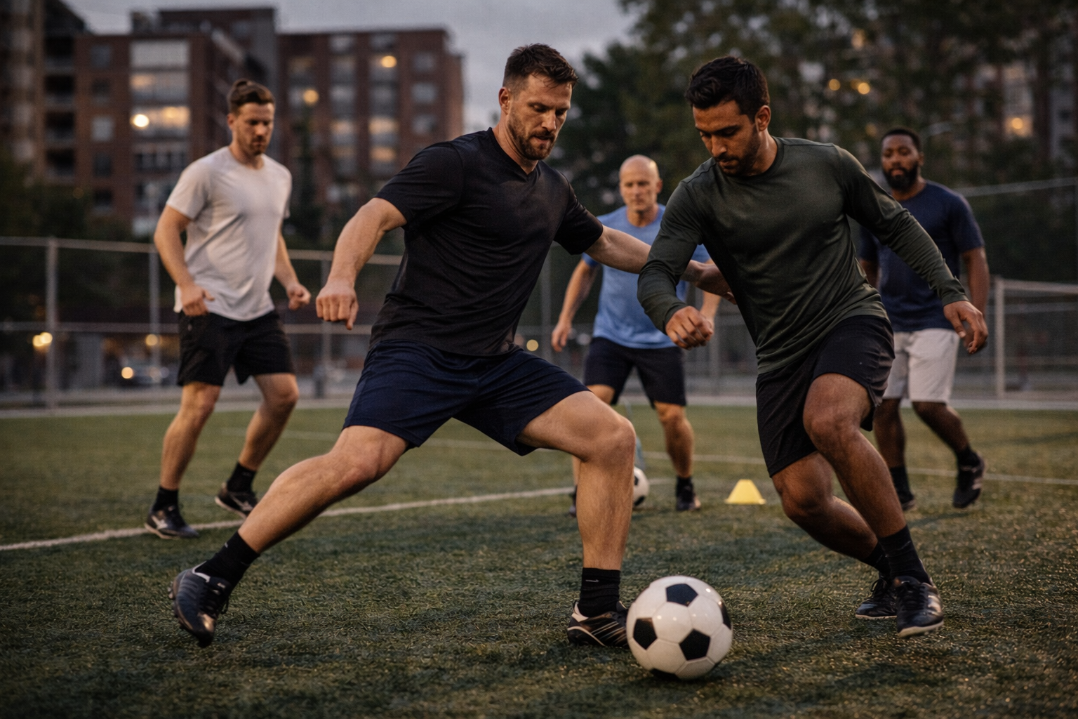 Erwachsene Hobbyspieler beim Fussball – Vom Bolzplatz in die Hobbyliga mit 360Football
