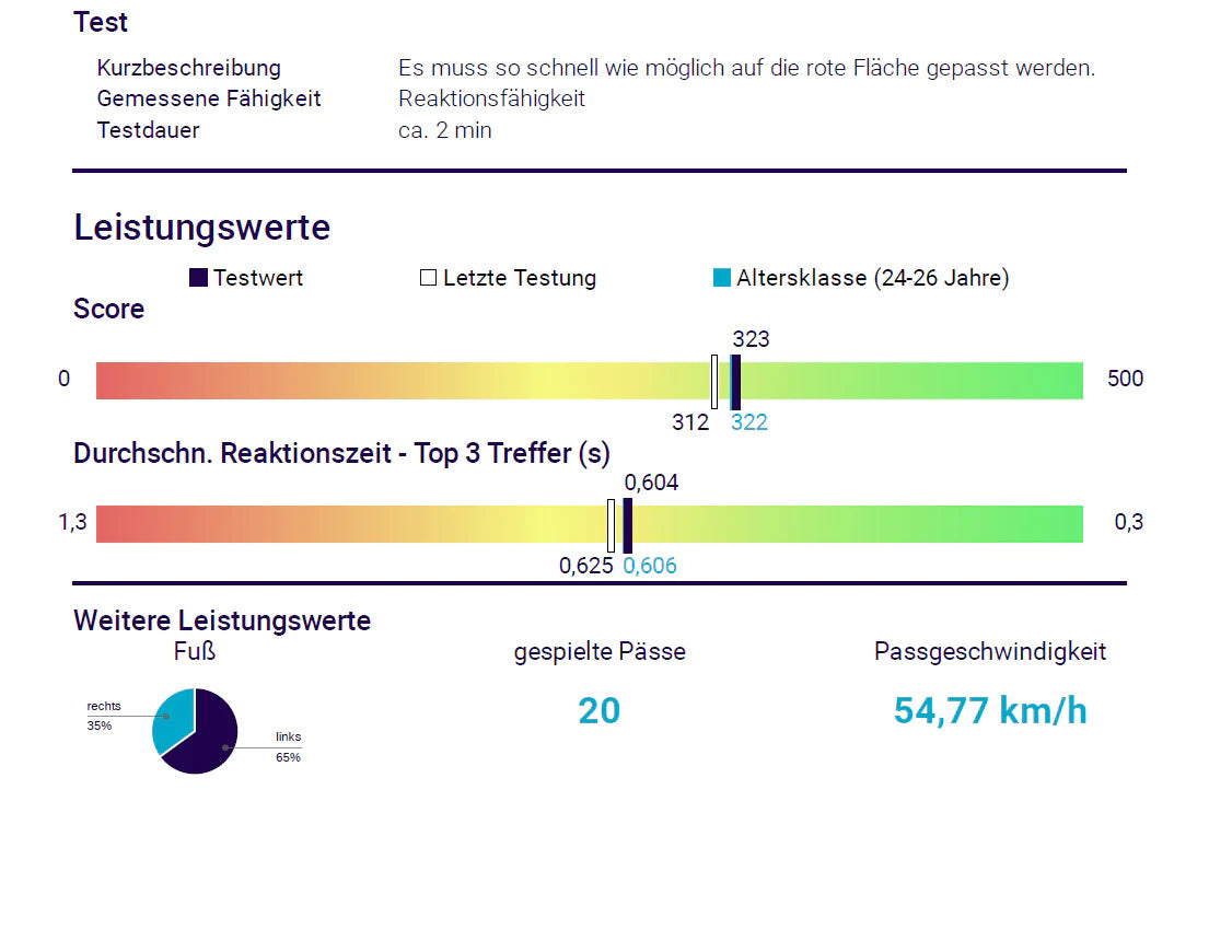 Beispiele von Resultaten im Soccerbot360