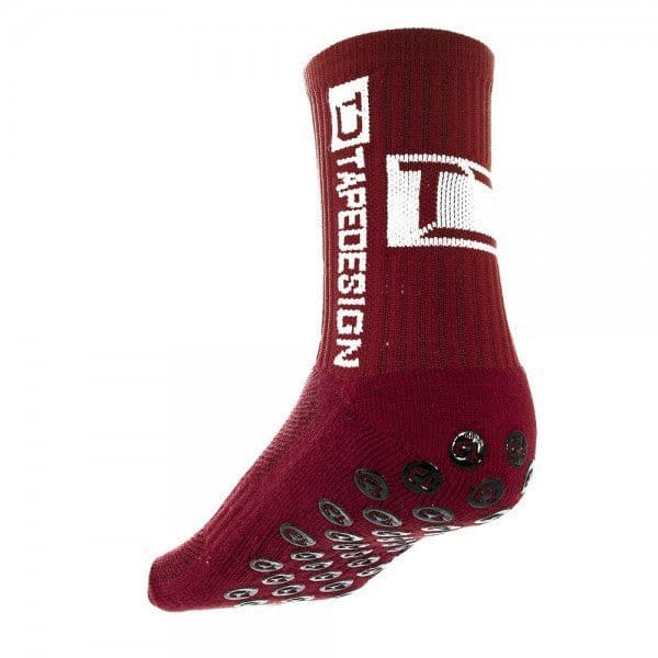 360Football Bordeaux-Rot Tapedesign Socken
